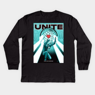 Unite For Our Heroes Poster Kids Long Sleeve T-Shirt